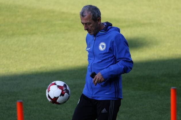 FIFA World Cup WM Weltmeisterschaft Fussball Qualifiers - group H - Bosnia and Herzegovina training 02.09.2016., Zenica, Bosnia and Herzegovina - Training of football nationa team of Bosnia and Herzegovina at the training center of NS FS BiH. national team Nationalteam of Bosnia will spend here another four days, followed by the first qualifying match for the FIFA World cup against Estonia. Mehmed Bazdarevic.  ArminxDurgut HaloPix PIXSELL