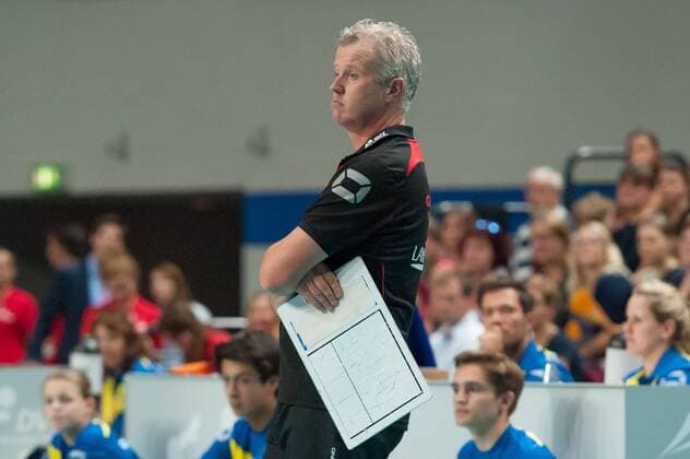 Trainer Vital Heynen (Deutschland) Portrait, Nahaufnahme, Einzelfoto, Einzelbild, Volleyball, Länderspiel, Deutschland - Tschechien, xobx