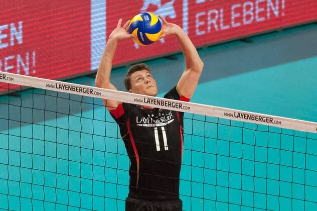 Lukas Kampa (Deutschland, 11) Portrait, Nahaufnahme, Einzelfoto, Einzelbild, Volleyball, Länderspiel, Deutschland - Tschechien, xobx