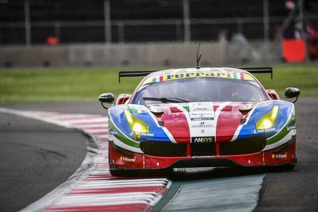 51 AF CORSE (ITA) FERRARI 488 GTE LMGTE PRO GIANMARIA BRUNI (ITA) JAMES CALADO (GBR) AUTOMOBILE : WEC - 6 Heures de Mexico - 02 09 2016 VisionSport Panoramic 