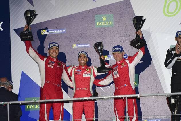 83 AF CORSE (ITA) FERRARI F458 ITALIA LMGTE AM FRANCOIS PERRODO (FRA) EMMANUEL COLLARD (FRA) RUI AGUAS (PRT) AUTOMOBILE : WEC - 6 Stunden von Mexico - 03 09 2016 VisionSport Panoramic 