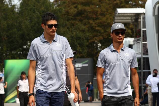 Italian Grand Prix, Monza 01 - 04 September 2016 04.09.2016 - Esteban Ocon (FRA) Manor Racing MRT05 and Pascal Wehrlein (GER) Manor Racing MRT05 