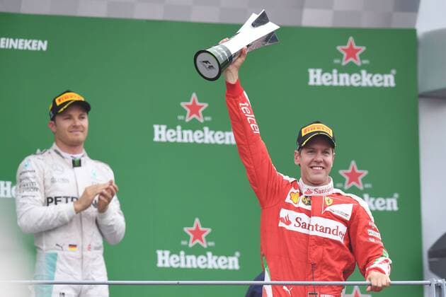 Motorsports: FIA Formula One World Championship WM Weltmeisterschaft 2016, Grand Prix of Italy, 6 Nico Rosberg (GER, Mercedes AMG Petronas Formula One Team), 5 Sebastian Vettel (GER, Scuderia Ferrari), xHOCHxZWEIx