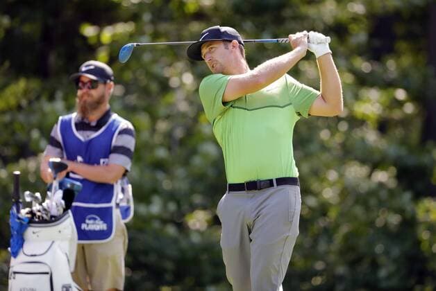 04 September 2016: Kevin Chappell hits from the 5th tee during the third round of the Deutsche Bank Championship at TPC Boston in Norton, Massachusetts. (Photograph by Fred Kfoury III Icon Sportswire) GOLF: SEP 04 PGA Golf Herren - Deutsche Bank Championship - Third Round Icon482160904046 EDITORIAL USE ONLY