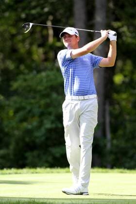 September 4, 2016: Sean O Hair tees off at 2 at the Deutsche Bank Championship at the TPC Boston in Norton, Massachusetts. (Photo by Malcolm Hope Icon Sportswire) GOLF: SEP 04 PGA Golf Herren - Deutsche Bank Championship - Third Round Icon160904007 EDITORIAL USE ONLY
