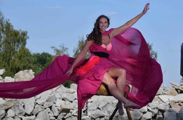 Erin Johnson, Kalendershooting, Kalender 2017, Jahreskalender, Elbe-Recycling Dresden-Weixdorf, Fotoshooting, Shooting, Dresdner SC, Volleyball, 1. Bundesliga Frauen, 1. Liga, Dresden, DSC, Saison 2016 2017, 03.09.2016,