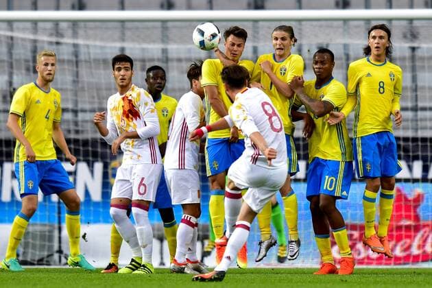 Spaniens Saul Niguez - Malmö, Schweden - Fussball, Nationalteam Länderspiel, U21, EM Quali, Schweden vs. Spanien.  Copyright: LUDVIGxTHUNMAN BB160905LT014