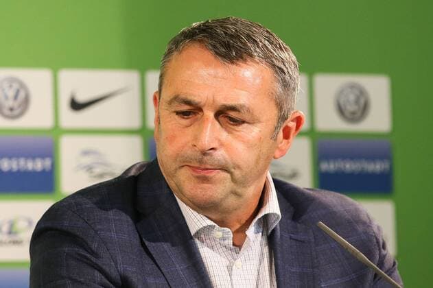 Manager Klaus Allofs (VfL Wolfsburg) - 1. Fußball Bundesliga Saison 2016-2017 Pressekonferenz und Vorstellung beim VfL Wolfsburg in der Volkswagen Arena in Wolfsburg - Einzelbild,Portrait,Deutschland, Fußball, Mann, Maenner,18.08.2016