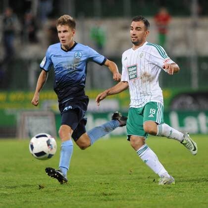 Nico Blank,Stuttgarter Kickers- 15, klaert vor Thierry Steinmetz,FC Homburg- 19, beim Spiel 1.FC 08 Homburg vs SV Stuttgarter Kickers, Fussball, Regionalliga Suedwest, 06.09.16, Homburg Saar Copyright: xFranzx Eibner-Pressefotox EP_pfz