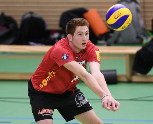 Volleyball 1. Bundesliga Saison 2016 2017 Testspiel TV Rottenburg - SV Fellbach 07.09.2016 Tim Grozer (TV Rottenburg) 