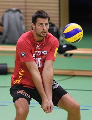 Volleyball 1. Bundesliga Saison 2016 2017 Testspiel TV Rottenburg - SV Fellbach 07.09.2016 Ferenc Nemeth (TV Rottenburg) 