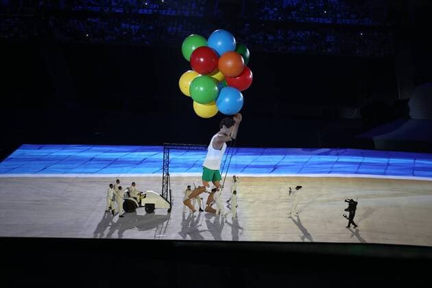 Bilder des Tages - SPORT PARALYMPICS - Paralympic Summer Games Rio 2016 RIO DE JANEIRO,BRAZIL,07.SEP.16 - PARALYMPICS - Paralympic Summer Games Rio 2016, opening ceremony. Image shows a showact. GEPAxpictures xCh.xKelemen