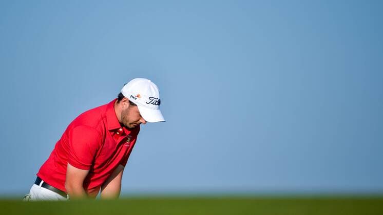 September 7, 2016 - Spijk, Netherlands - Bjrn kesson from Sweden on the 14th green during the European Tour, KLM Open held at The Dutch on September 7, 2016 in Spijk, Netherlands. KLM Open - Day One  - ZUMAn230