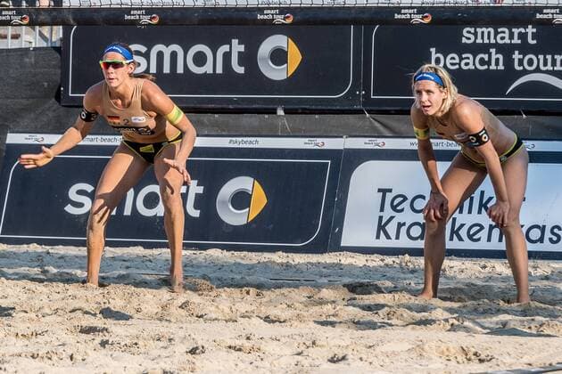 Deutsche smart Beach-Volleyball Meisterschaften 2016, 08.09.2016 Laura Ludwig, Kira Walkenhorst (HSV, Olympiasieger Rio); Deutsche smart Beach-Volleyball Meisterschaften 2016 am 08.09.2016, Timmendorfer-Strand. xPWx