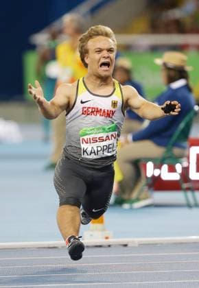Bilder des Tages - SPORT Rio Paralympics 2016, Kugelstoßen, Niko Kappel gewinnt Gold Rio de Janeiro , Paralympics , Leichtathletik , Gold für Niko Kappel ( GER ) Kugelstossen F41