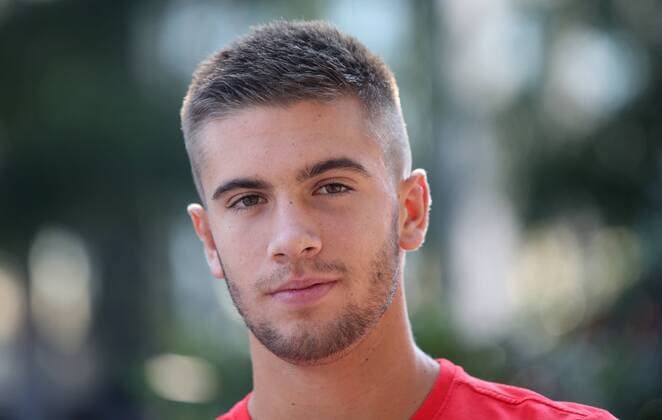 PXL_Borna Coric press conference PK Pressekonferenz 09.09.2016., Zagreb, Croatia - Croatian tennis player Borna Coric during the press conference at the Panorama Hotel.  IgorxKralj PIXSELL
