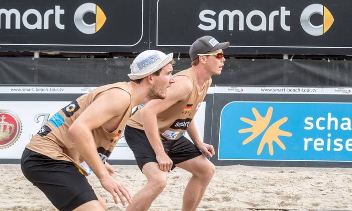 Deutsche smart Beach-Volleyball Meisterschaften 2016, 09.09.2016 Markus Boeckermann, Lars Flueggen; Deutsche smart Beach-Volleyball Meisterschaften 2016 am 09.09.2016, Timmendorfer-Strand. xPWx