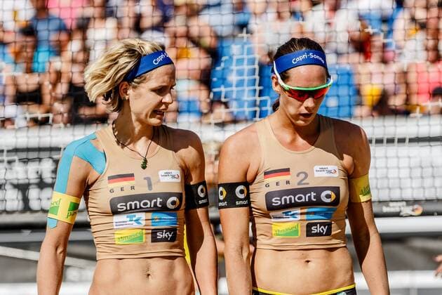 Deutsche Beach-Volleyball Meisterschaften 2016 Timmendorfer Strand - Laura Ludwig und Kira Walkenhorst