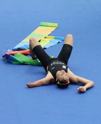 Bilder des Tages - SPORT Rio de Janeiro , Paralympics , Triathlon , Gold für Martin Schulz ( GER PT4 )