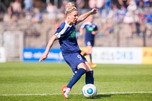10.09.2016, xfrx, Fussball 1.Bundesliga Damen, Turbine Potsdam - 1.FFC Frankfurt v.l. Svenja Huth (1.FFC Turbine Potsdam) Potsdam