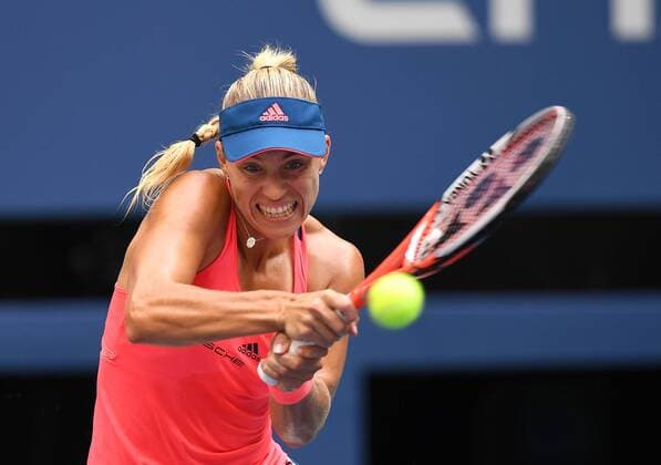 NEW YORK, Sept. 10, 2016 -- Angelique Kerber of Germany returns a shot during the women s singles final match against Karolina Pliskova of Czech Republic at the 2016 U.S. Open in New York, the United States, Sept. 10, 2016. Angelique Kerber won 2-1 and claimed the title. ) (SP)U.S.-NEW YORK-TENNIS-U.S. OPEN YinxBogu 