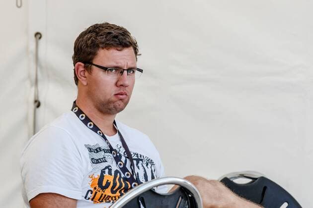 Steve Deinert von Team 1 Max Betzien 2 Nils Ehlers (VCO Berlin Netzhoppers KW-Bestensee ) Deutsche Beach-Volleyball Meisterschaften 2016 Timmendorfer Strand