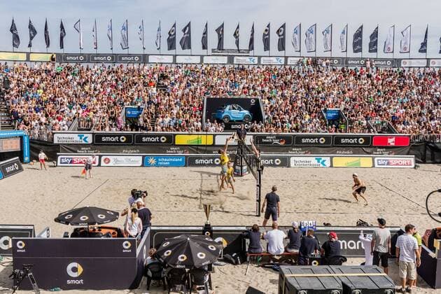 Center Court Ahmann-Hager-Arena Deutsche Beach-Volleyball Meisterschaften 2016 Timmendorfer Strand