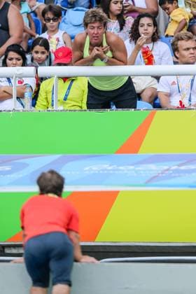 Bilder des Tages - SPORT Rio 2016 Paralympic Games; Rio de Janeiro, 11.09.2016 Mathias Mester (GER 1. FC Kaiserslautern) und Trainerin Steffi Nerius waehrend der Rio 2016 Paralympic Games am 11.09.2016 im Estadio Olimpico Joao Havelange in Rio de Janeiro (Brazil). Foto: Beautiful Sports Axel Kohring Mathias Mester (GER 1. FC Kaiserslautern) and his coach Steffi Nerius during the Rio 2016 Paralympic Games at Estadio Olimpico Joao Havelange, Rio de Janeiro (Brazil) on 2016-09-11. Photo: Beautiful Sports Axel Kohring xakx
