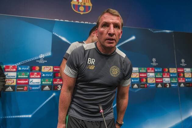 Fußball, CL, PK Celtic Glasgow SPAIN - Sep,12th: Brendan Rodgers during the press conference PK Pressekonferenz before the match between FC Barcelona Barca - Celtic FC, for the round 1 of the Champions League, played at Camp Nou Stadium on 12th Sep 2016 in Barcelona, Spain.  xCordonxPressx xSPAINx-PressxConferencex-xFCxBarcelonax-xCelticxFCx-xChampionsxLeaguex-x2016 17x