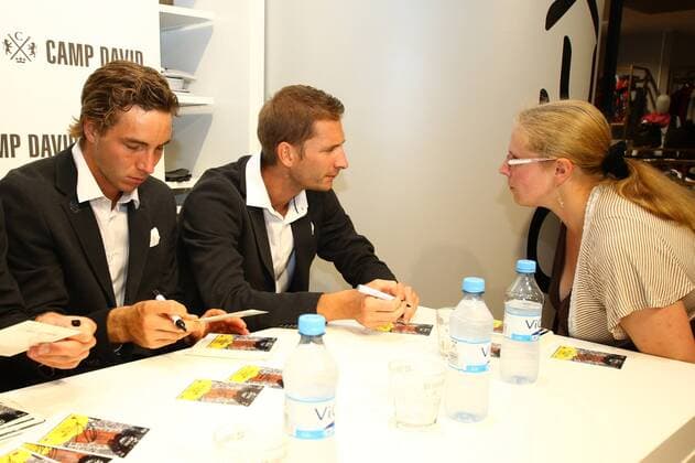 Tennis, Herren, 2016, Davis Cup Relegation, Meet & Greet mit der deutschen Mannschaft, Jan-Lennard Struff (Deutschland), Florian Mayer (Deutschland), 12.09.16,