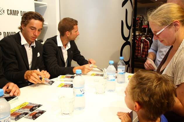 Tennis, Herren, 2016, Davis Cup Relegation, Meet & Greet mit der deutschen Mannschaft, Jan-Lennard Struff (Deutschland), Florian Mayer (Deutschland), 12.09.16,