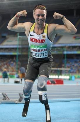 Bilder des Tages - SPORT Rio 2016 Paralympic Games; Rio de Janeiro, 12.09.2016 David Behre aus Deutschland belegt den dritten Platz im 200m Sprint in der Klasse T44 bei den Rio 2016 Paralympic Games am 12.09.2016 im Olympic Stadium in Rio de Janeiro (Brazil). Foto: Beautiful Sports Marcus Hartmann David Behre from Germany competing and winnng bronze medal in mens 200m sprint in class T44 at the Rio 2016 Paralympic Games at Olympic Stadium, Rio de Janeiro (Brazil) on Monday, Sep 12, 2016 . Photo: Beautiful Sports Marcus Hartmann xmhx
