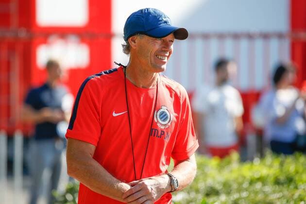 Fußball, CL, FC Brügge Training Club s head coach Michel Preud homme arrives for a training session of Belgian first division soccer team Club Brugge KV in Brugge, Tuesday 13 September 2016. Brugge is preparing for the first game in the UEFA Champions League competition against English club Leicester City F.C. tomorrow. BRUNOxFAHY  x04930324x