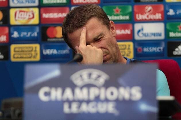 September 12, 2016 - Kiev, Ukraine - FC Dynamo Kyiv head coach Serhiy Rebrov gave pre-match press conference PK Pressekonferenz in Kyiv, on September 12, 2016. FC Dynamo Kiev play with Napoli in a Champions League, Group B soccer match on Tuesday, Sept. 13. Dynamo Kyiv head coach Serhiy Rebrov  - ZUMAn230