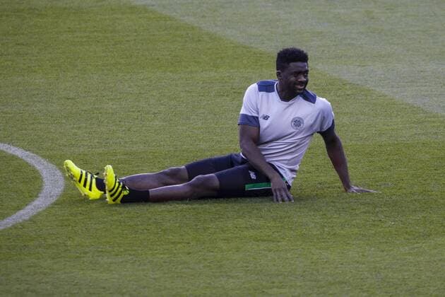 September 12, 2016 - Barcelona, Spain - Kolo Toure during the last training before the match between FC Barcelona Barca - Celtic FC, for the round 1 of the Champions League, played at Camp Nou Stadium on 12th Sep 2016 in Barcelona, Spain. Photo by NurPhoto) Celtic FC Training Session and press conference PK Pressekonferenz  - ZUMAn230