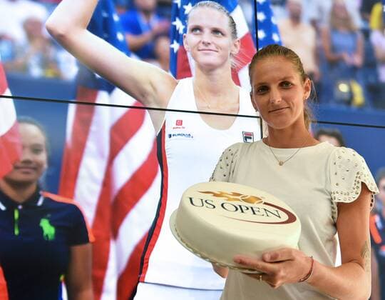 US Open finalist, Czech tennis player Karolina Pliskova attends a press conference PK Pressekonferenz in Prague, Czech Republic, September 13, 2016. (CTKxPhoto KaterinaxSulova) CTKPhotoP201609130700101  suk1