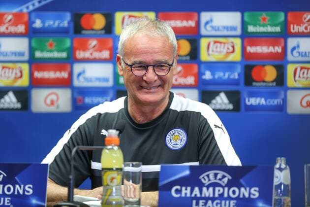 Fußball, CL, Leicester City Pressekonferenz Leicester s head coach Claudio Ranieri pictured during a press conference PK Pressekonferenz of English soccer club Leicester City F.C. in Brugge, Tuesday 13 September 2016. Leicester is preparing for the first game in the UEFA Champions League competition against Belgian first division soccer team Club Brugge KV tomorrow. BRUNOxFAHY  x04930790x