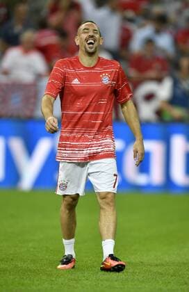 Vor dem Spiel: Auwärmen Franck Ribery FC Bayern München Champions League CL Gruppenphase FC Bayern München FCB vs FC FK Rostow Rostov 13.09.2016