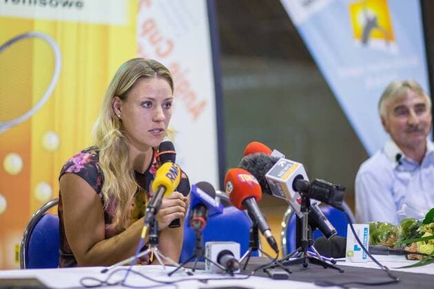 Tennis, Angelique Kerber PK in Puszczykowo 2016.09.13 Angelique Kerber 2016.09.13 Puszczykowo Tennis press conference PK Pressekonferenz with Angelique Kerber after winning US Open  20160913_PF_PJ008