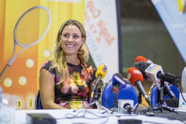 Tennis, Angelique Kerber PK in Puszczykowo 2016.09.13 Angelique Kerber 2016.09.13 Puszczykowo Tennis press conference PK Pressekonferenz with Angelique Kerber after winning US Open  20160913_PF_PJ009