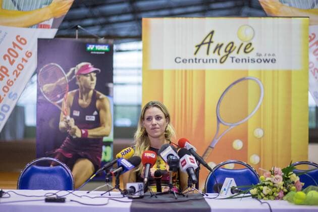 Bilder des Tages - SPORT Tennis, Angelique Kerber PK in Puszczykowo 2016.09.13 Angelique Kerber 2016.09.13 Puszczykowo Tennis press conference PK Pressekonferenz with Angelique Kerber after winning US Open  20160913_PF_PJ012