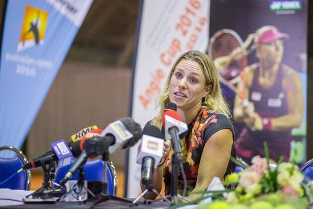 Tennis, Angelique Kerber PK in Puszczykowo 2016.09.13 Angelique Kerber 2016.09.13 Puszczykowo Tennis press conference PK Pressekonferenz with Angelique Kerber after winning US Open  20160913_PF_PJ013