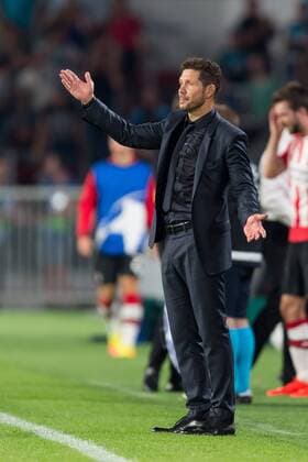 Fußball, CL, PSV Eindhoven - Atletico Madrid Eindhoven, Netherlands 13.09.2016, UEFA Champions League - 2016 17 Season, Group D - Matchday 1, PSV Eindhoven - Club Atletico de Madrid, Trainer Diego Simeone (Atletico Madrid) ( DeFodi001