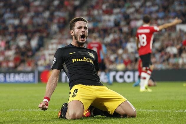 Bilder des Tages - SPORT Fußball, CL, PSV Eindhoven - Atletico Madrid Saul Niguez of Club Atletico de Madridduring the UEFA Champions League group D match between PSV Eindhoven and Atletico Madrid on September 13, 2016 at the Philips stadium in Eindhoven, The Netherlands. PSV v Atletico Madrid UEFA Champions League 2016 2017 xVIxJeroenxPutmansxIVx 6210592