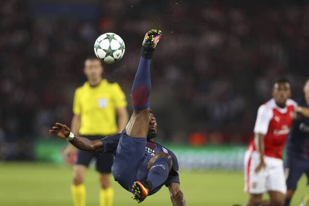 Fußball, CL, Paris St. Germain - FC Arsenal Serge Aurier (PSG) - Fussball, Champions League, Paris Saint Germain PSG vs. Arsenal FC - 13 09 2016 GwendolineLeGoff Panoramic 