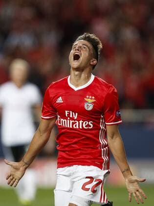 September 13, 2016 - Lisbon, Portugal - Benfica s midfielder Franco Cervi celebrates his goal during Champions League 2016 17 match between SL Benfica vs Besiktas, in Lisbon, on September 13, 2016. SL Benfica v Besiktas JK - UEFA Champions League  - ZUMAn230