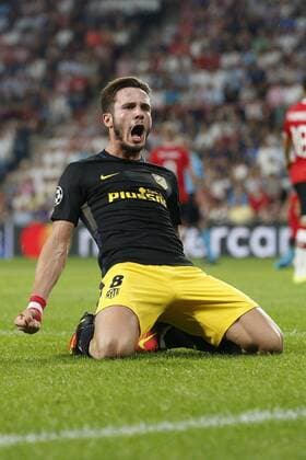 Fußball, CL, PSV Eindhoven - Atletico Madrid Saul Niguez of Club Atletico de Madridduring the UEFA Champions League group D match between PSV Eindhoven and Atletico Madrid on September 13, 2016 at the Philips stadium in Eindhoven, The Netherlands. PSV v Atletico Madrid UEFA Champions League 2016 2017 xVIxJeroenxPutmansxIVx 6211722