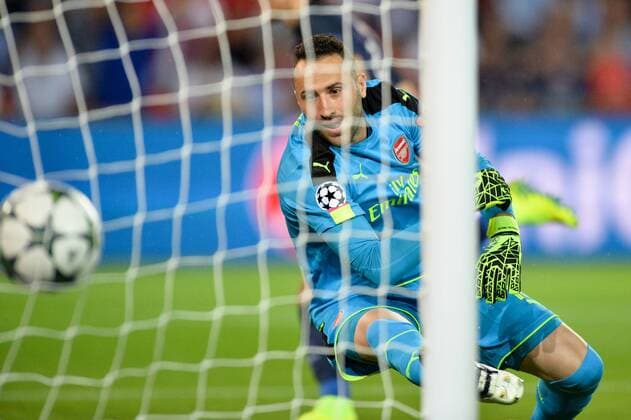 Fußball, CL, Paris St. Germain - FC Arsenal 13 David Ospina (ars) - Fussball, Champions League, Paris Saint Germain PSG vs. Arsenal FC - 13 09 2016 AnthonyBIBARD FEP Panoramic 
