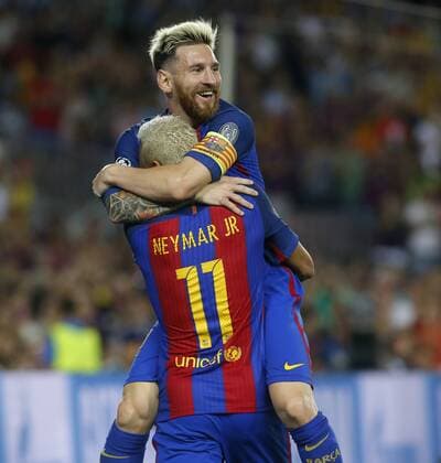 Fußball, CL, FC Barcelona - Celtic Glasgow Lionel Messi. Champions League match between FC Barcelona and Celtic FC. In this picture, Barcelona s Messi celebrates after scoring. xFRANCESCxADELANTADOx 