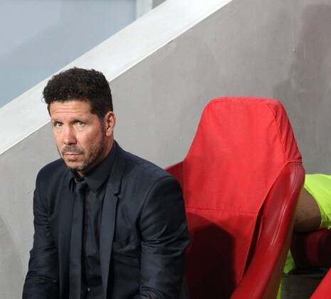 v.li.: Trainer Diego Simeone (Atletico Madrid) , Fussball, UEFA Champions League, PSV Eindhoven - Atletico Madrid, xmrx